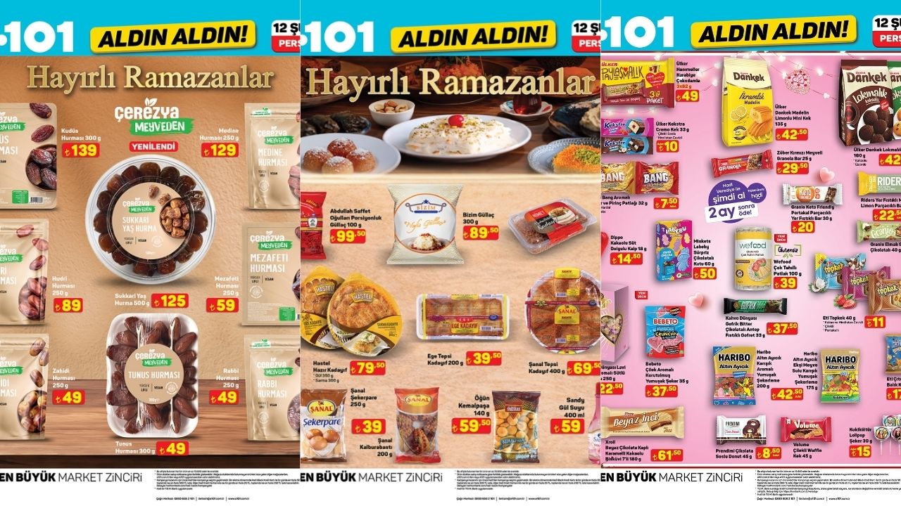 12 Şubat’ta A101 Kapış Kapış Gidecek: Ramazan Ayı İndirimleri Başlıyor