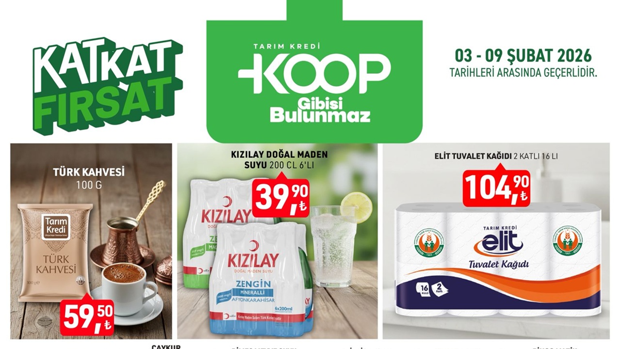 Tarım Kredi KOOP’ta KatKat Fırsat Başladı! 3-9 Şubat 2026 İndirimli Ürünler Listesi